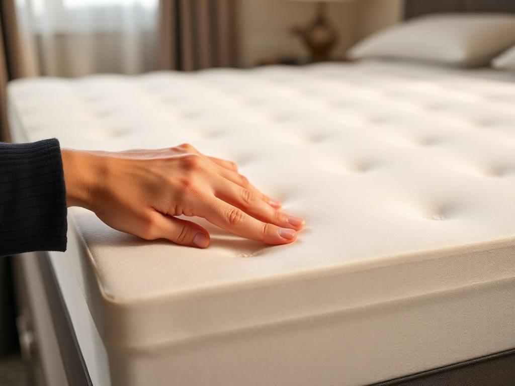 Memory foam mattress contouring at Curtain Homes, premium mattress shop in Wakad