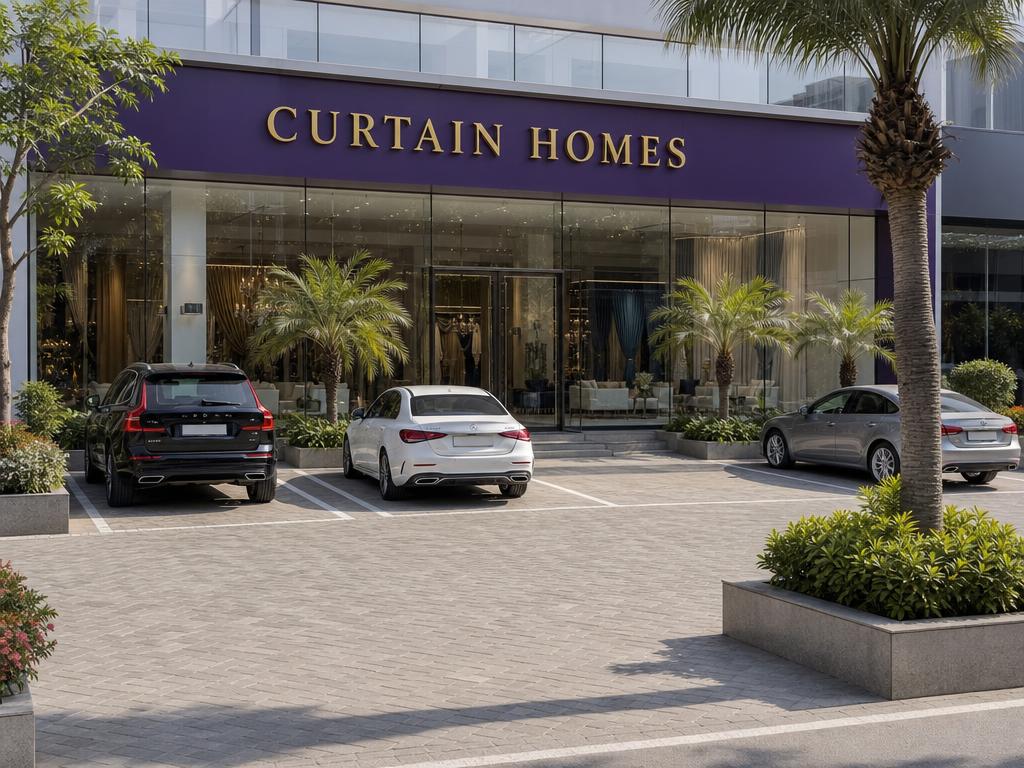 Parking Area — Curtain Homes showroom, home furnishing store in Wakad Pune